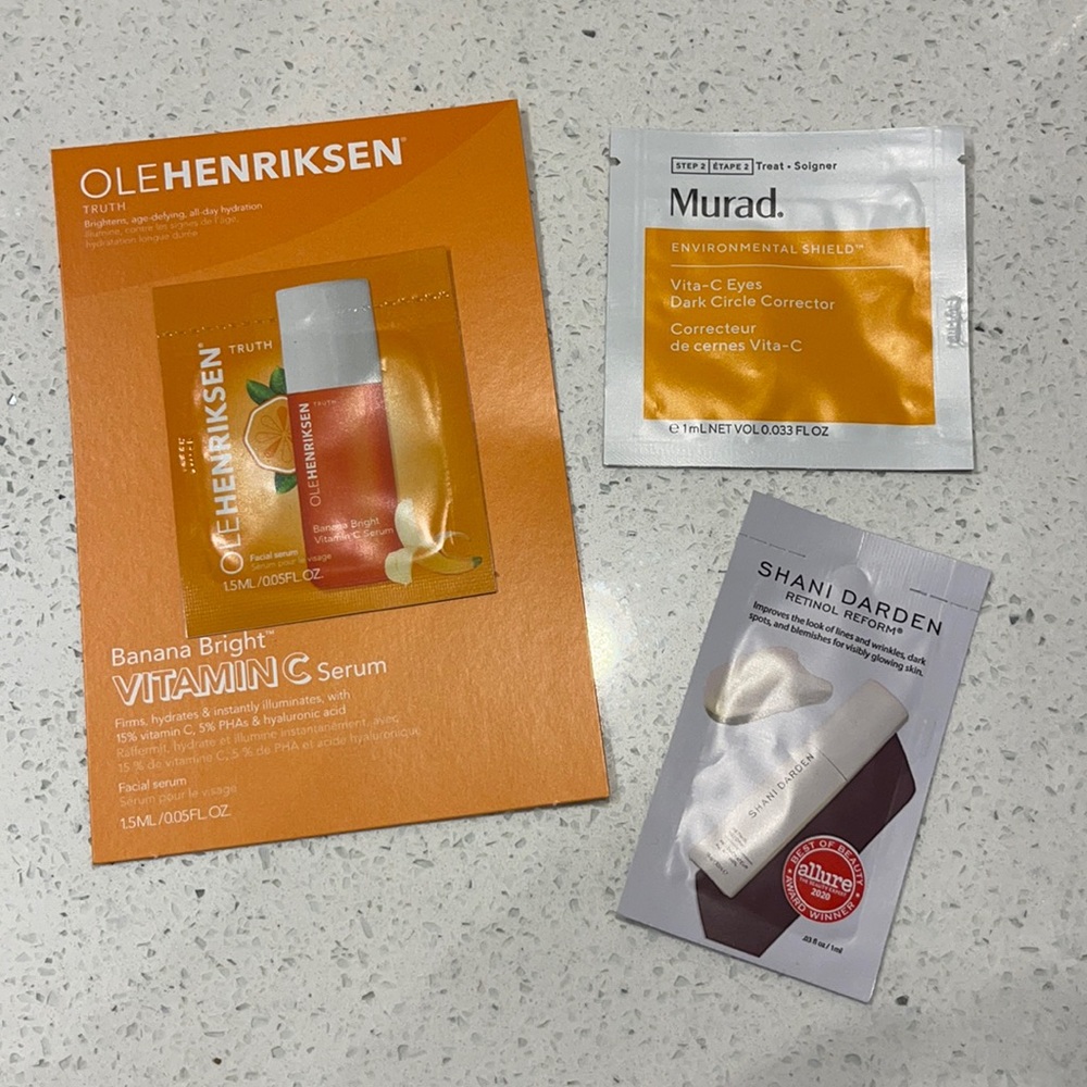 Skincare Samples 5/$25 bundle